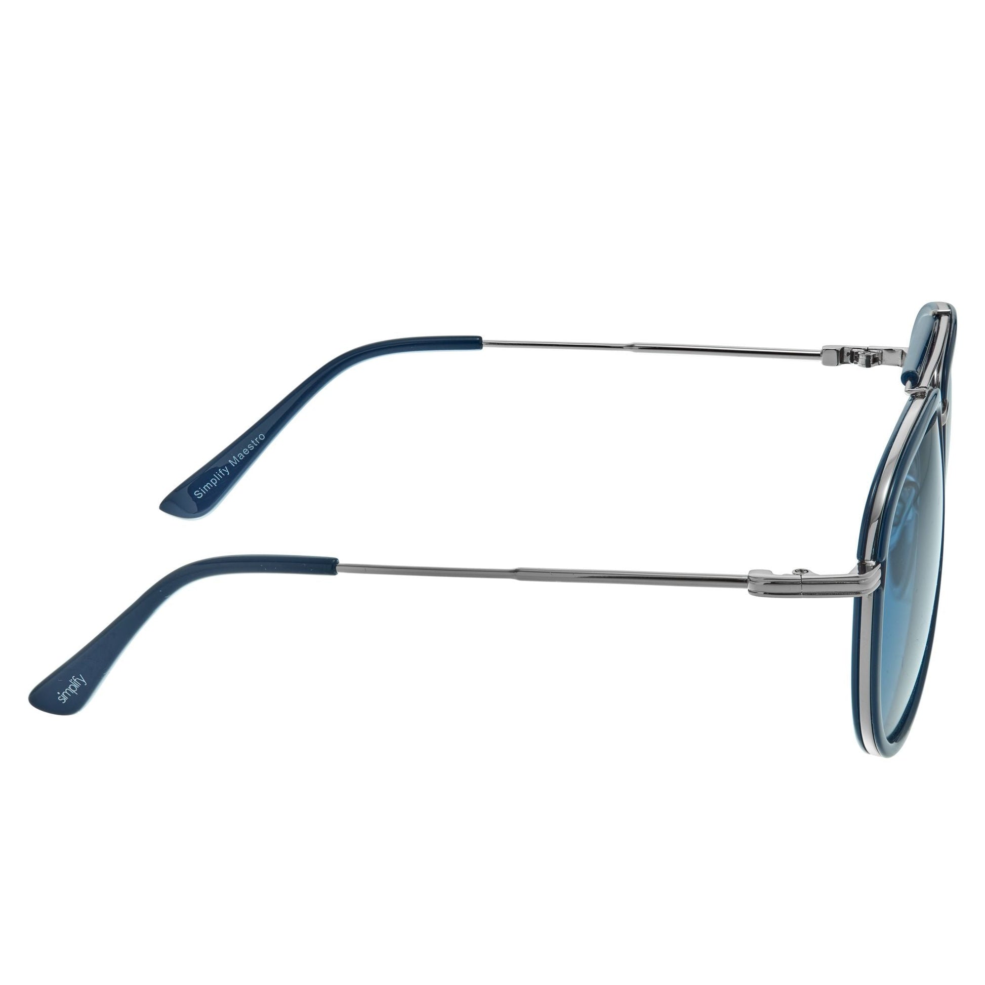 Simplify Maestro Polarized Sunglasses - Silver/Blue - SSU129-C6