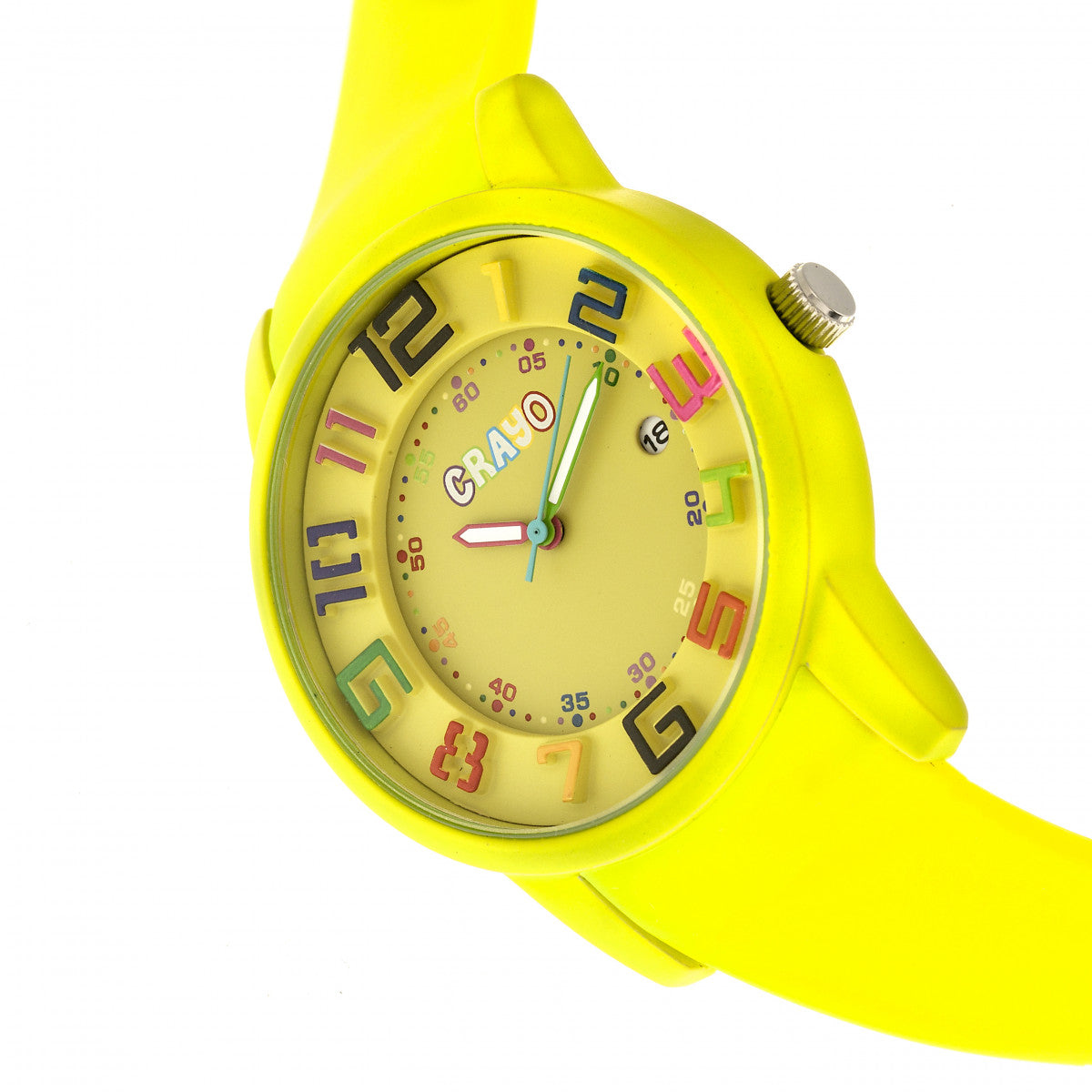 Crayo Festival Unisex Watch w/ Date - Yellow - CRACR2002