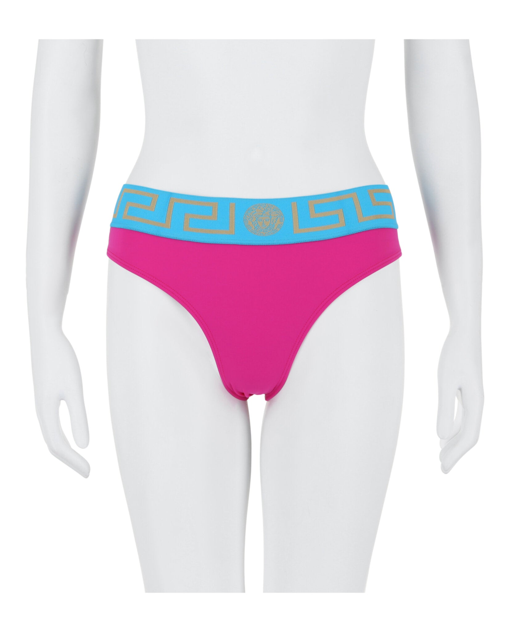 title:Versace Greca Border Bikini Bottoms;color:Multi