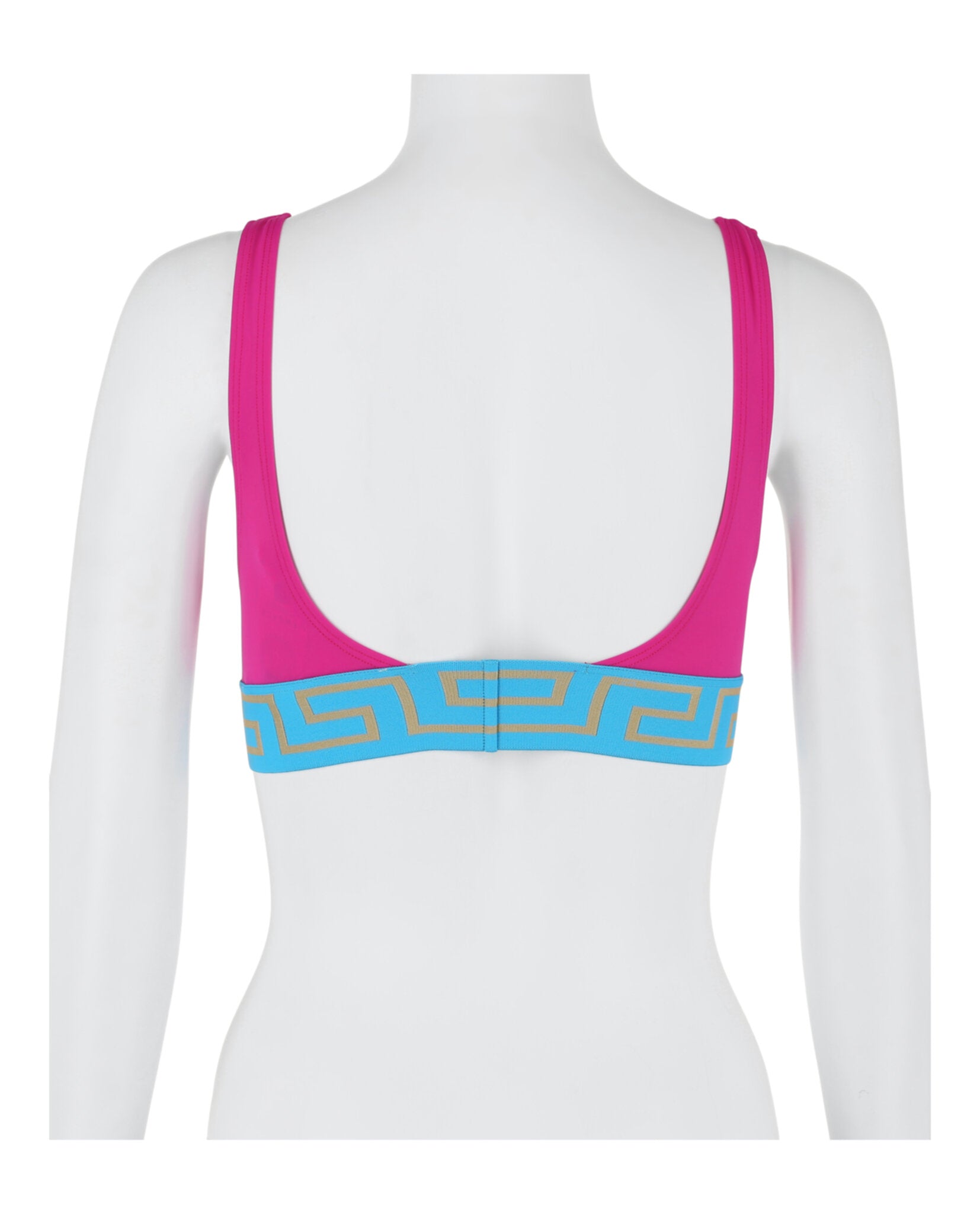 title:Versace Greca Border Bikini Top;color:Multi