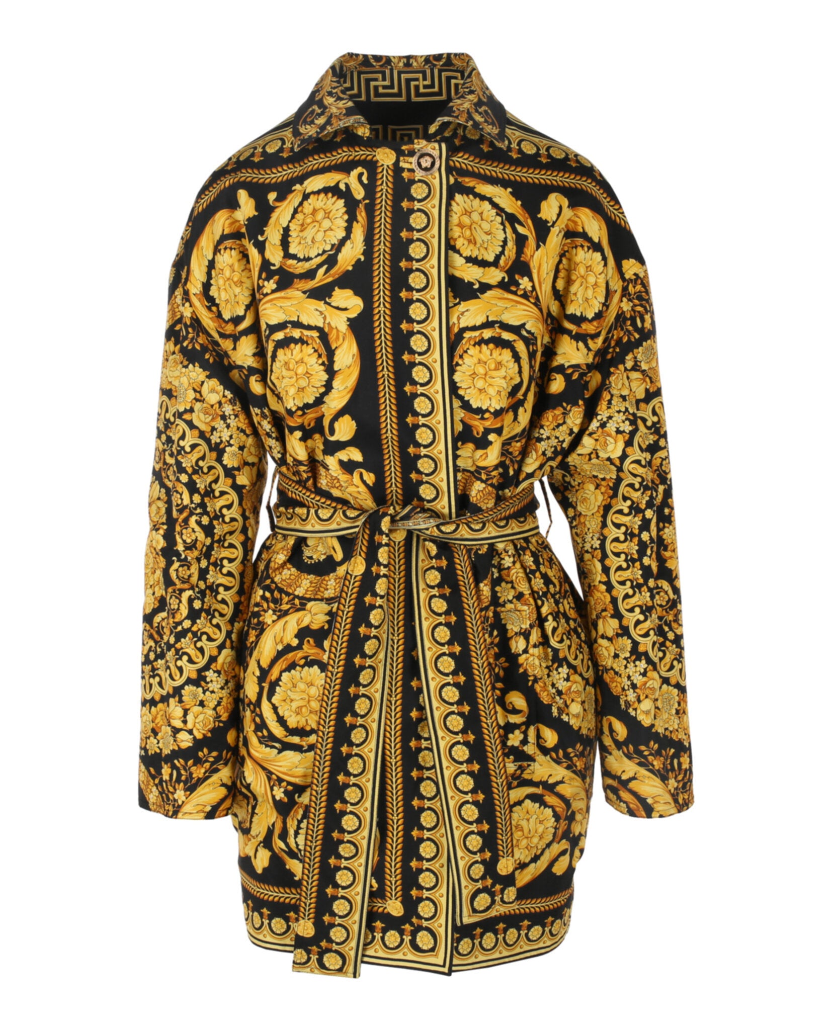 title:Versace Barocco Robe;color:Multi