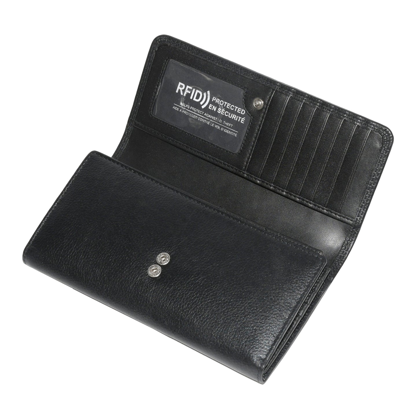 Club Rochelier Ladies Clutch Wallet with Checkbook and Gusset