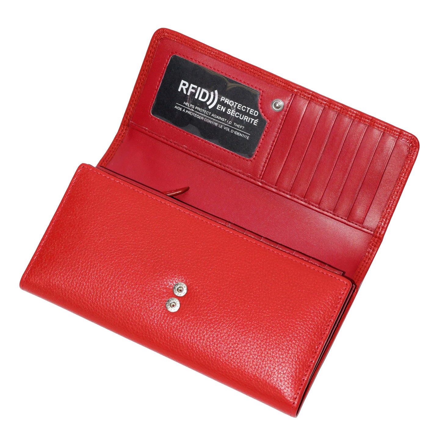 Club Rochelier Ladies Clutch Wallet with Checkbook and Gusset