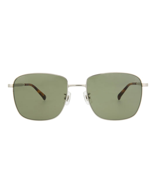 title:Dunhill Men's DU0011S-30009698001 Core Sunglasses;color:Silver Silver Green