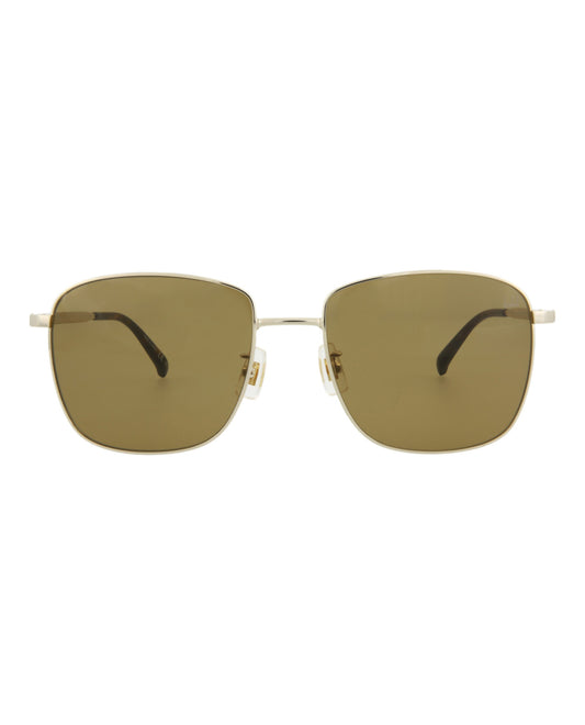 title:Dunhill Men's DU0011S-30009698003 Core Sunglasses;color:Gold Gold Brown