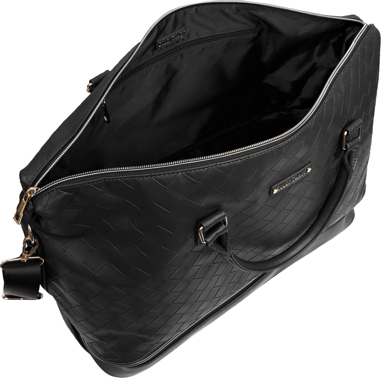 Ellen Tracy 20 Inch Woven Drop Bottom Duffel