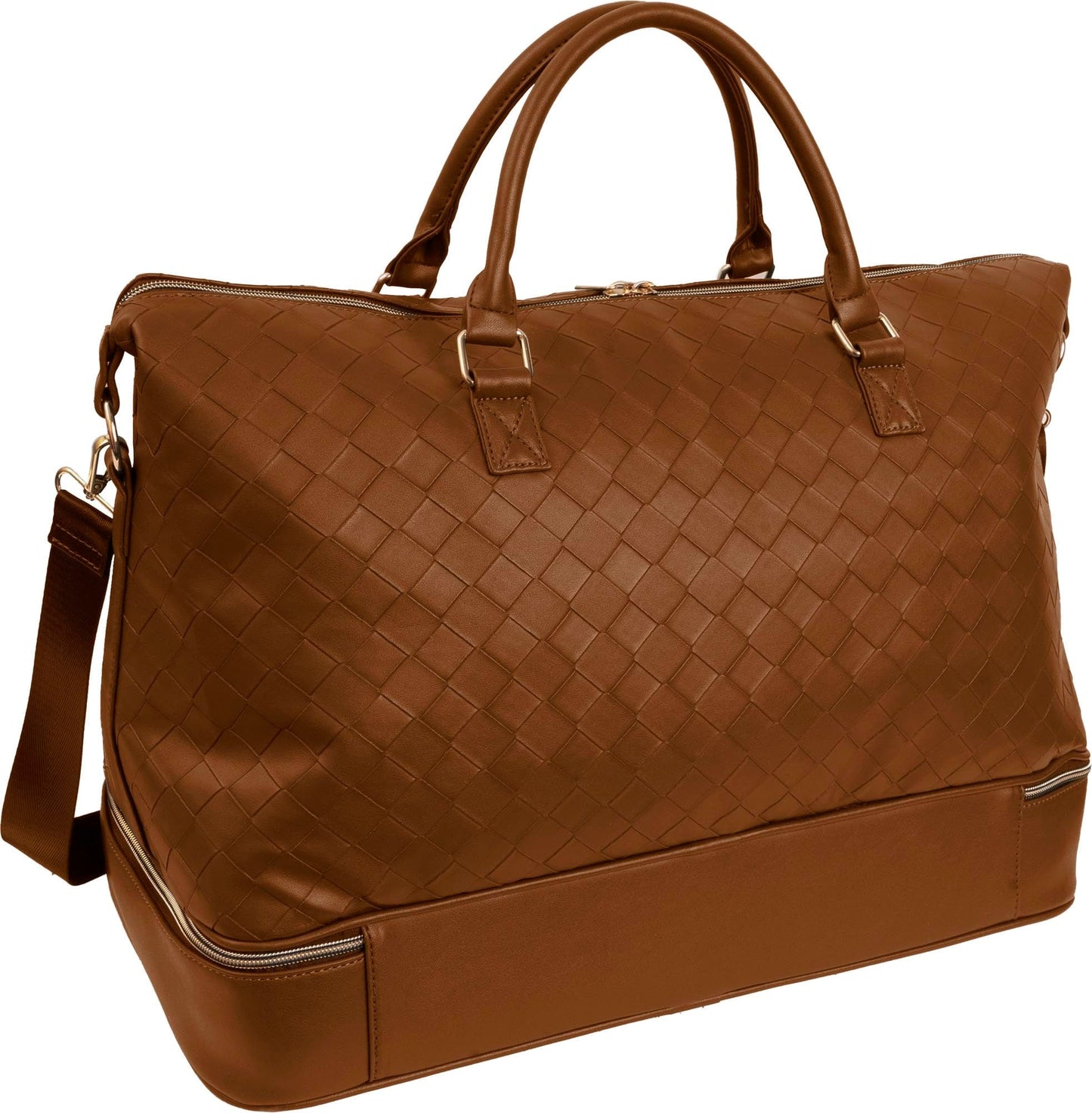 Ellen Tracy 20 Inch Woven Drop Bottom Duffel