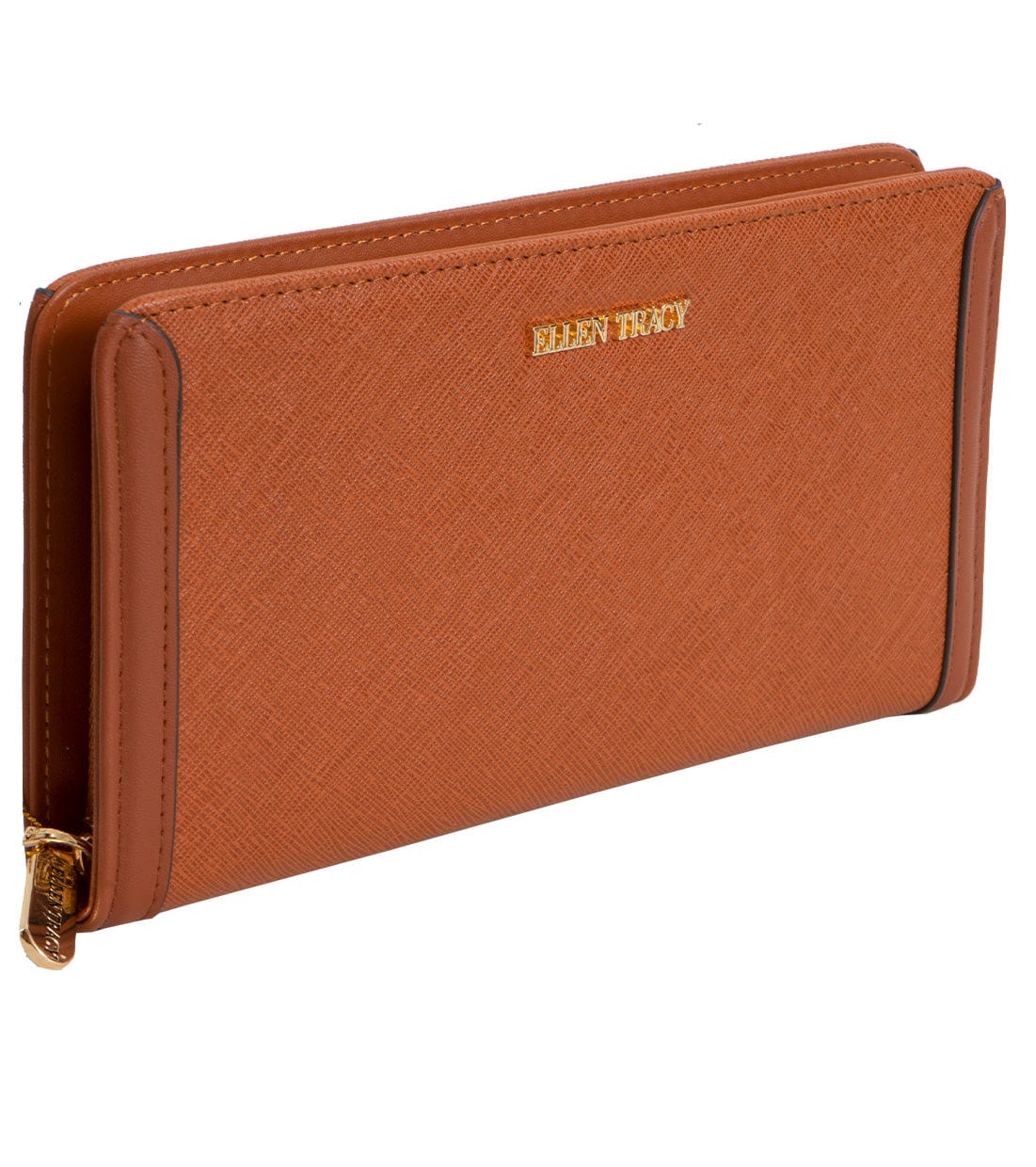 Ellen Tracy Saffiano Zip Around Wallet