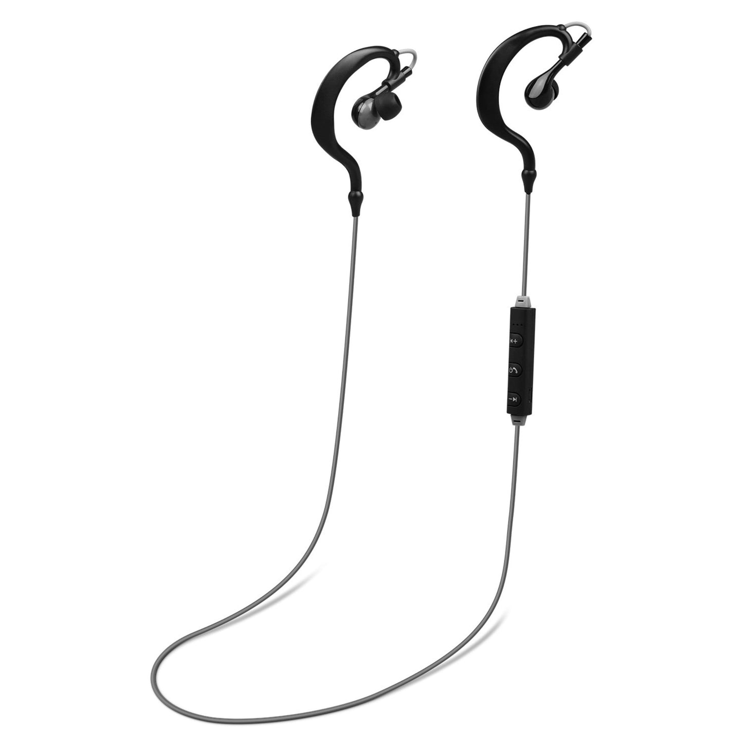 title:Wireless Sport In-Ear Headphones V4.1 - Sweat-proof Neckband Earbuds, Deep Bass, Mic - Running, Hiking, Travel;color:Black