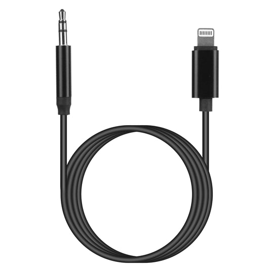 title:iOS 8 Pin to 3.5mm Car Audio Adapter Cord for iPhone 13/12/11/XR/XS/X/8/7/6 Plus/SE/iPad Pro/Air/mini/iPod - Headphone Jack;color:Black