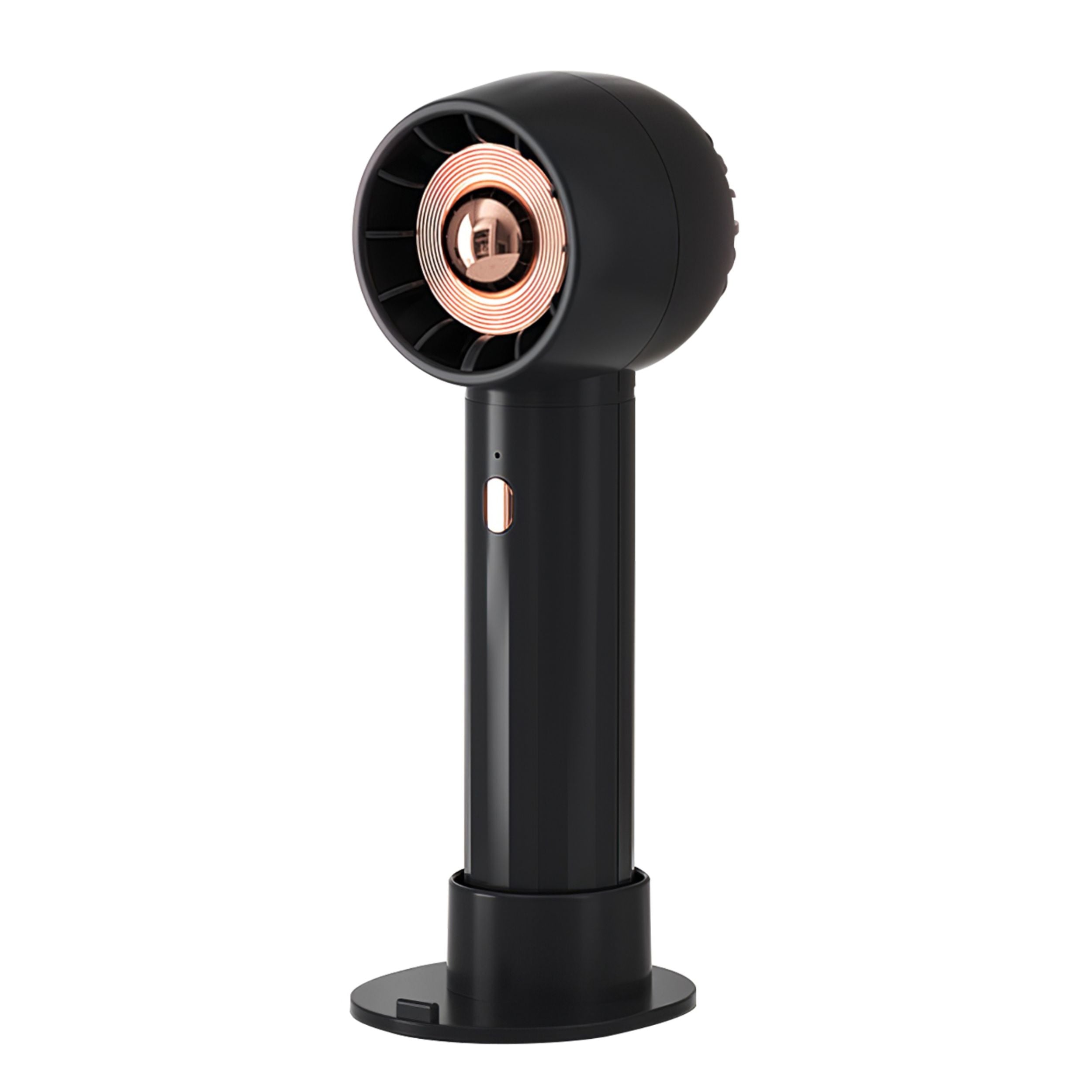 title:Pocket Personal Fan with 3 Speeds - Rechargeable & Portable;color:Black