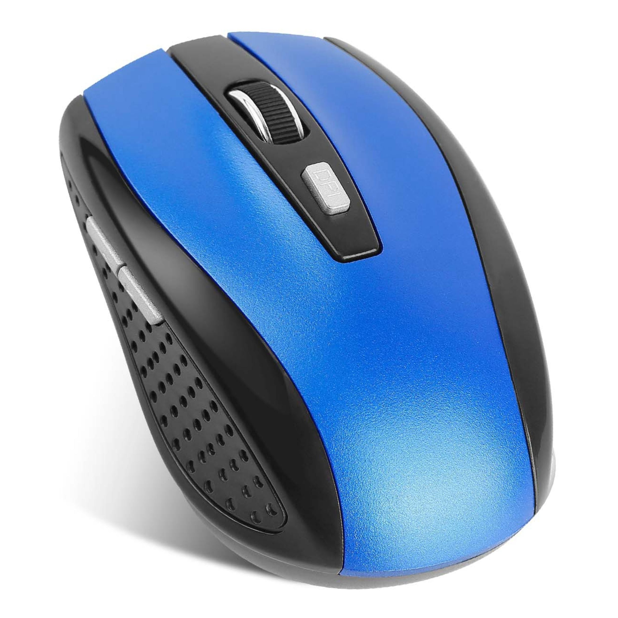 title:2.4G Wireless Gaming Mouse, 3 Adjustable DPI, 6 Buttons, for PC Laptop Macbook. Includes Receiver.;color:Blue