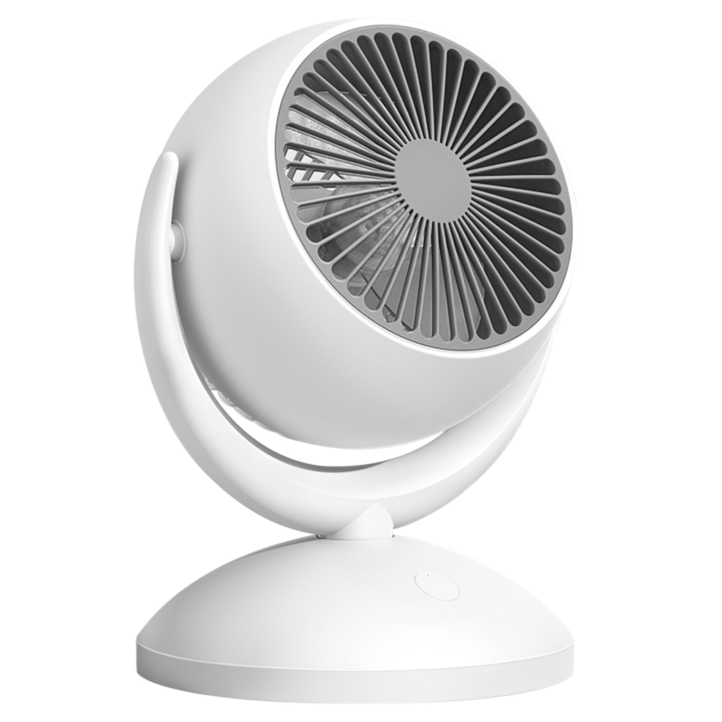 title:Portable Rechargeable Desk Fan - 4 Speeds, 360° Tilt, Quiet 40dB - Ideal for Home or Office;color:White