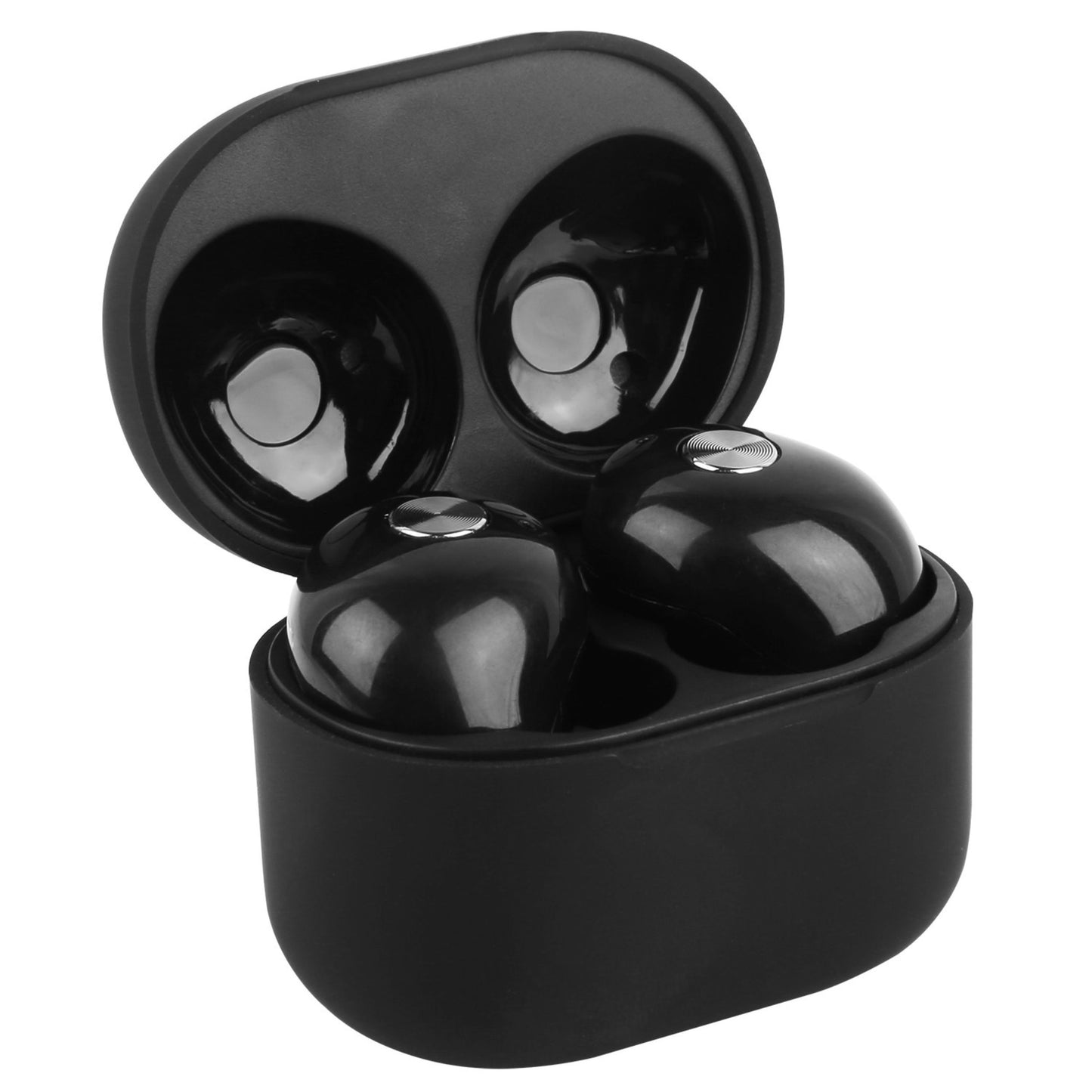 title:True Wireless V4.2 Earbuds - IPX4, In-ear Stereo, Deep Bass, Hands-free, 30Hrs Work Time, Magnetic Charging Case;color:Black