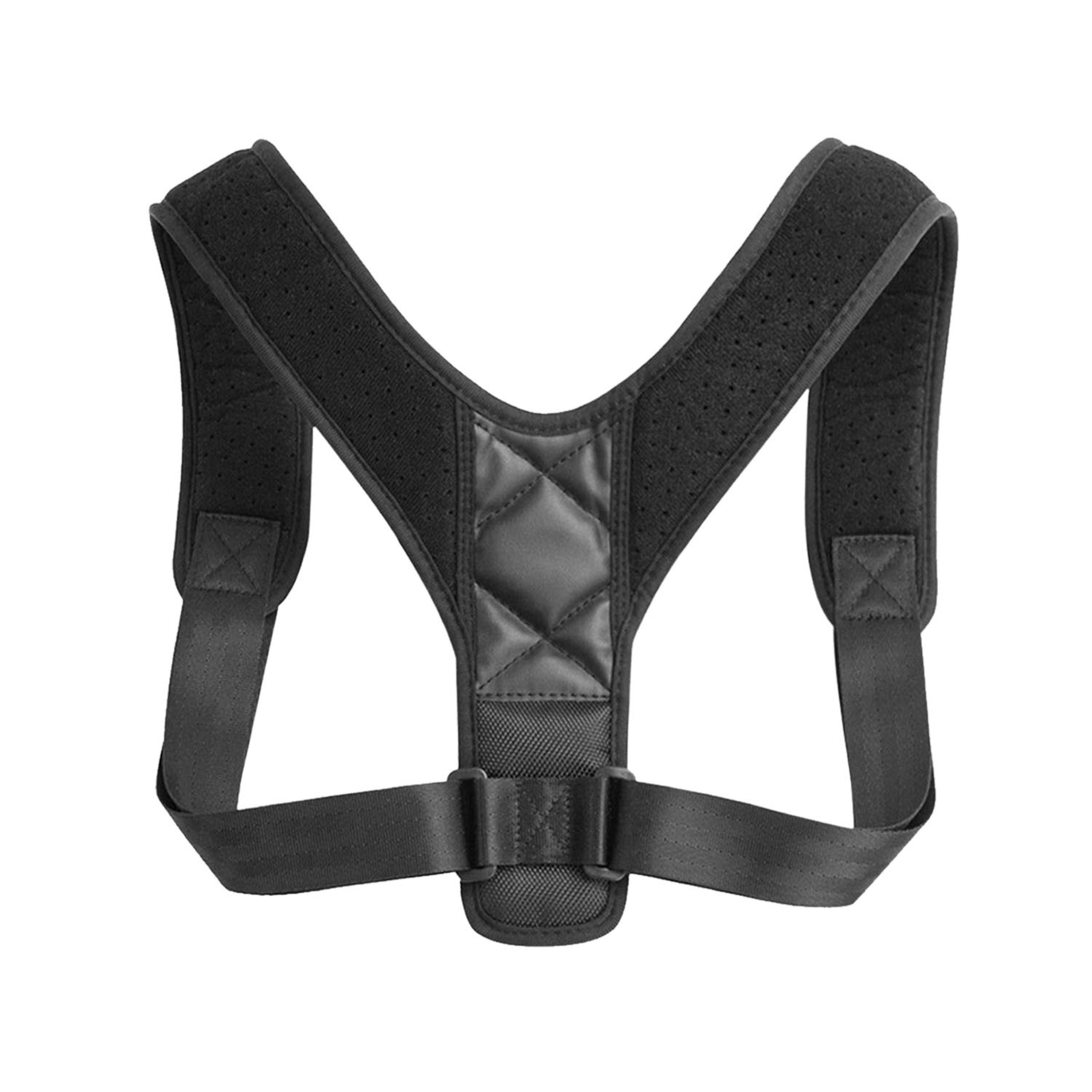 title:Adjustable Back Posture Corrector for Men Women. Supports Upper Back & Clavicle, Relieves Shoulder Neck Pain.;color:Black