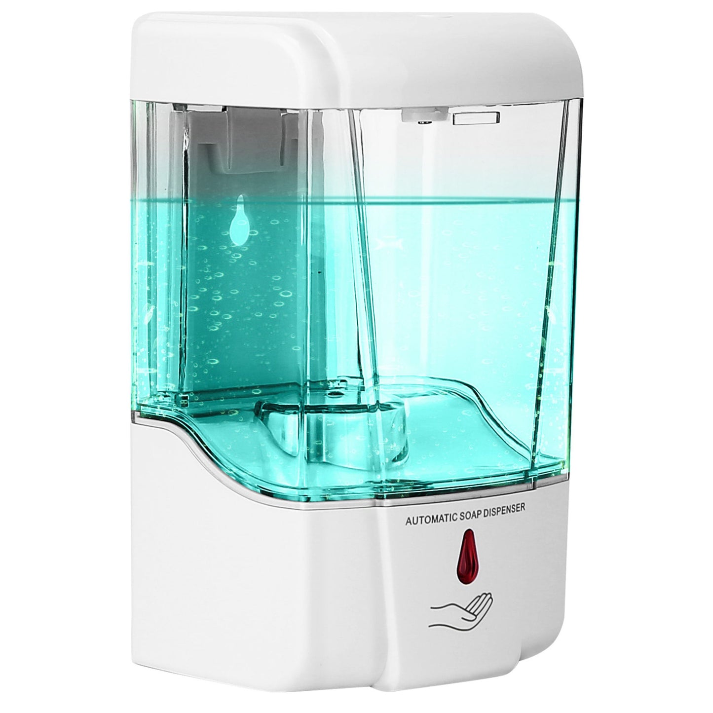 title:700ML Wall Mounted Automatic Soap Dispenser - Sensor Refillable Hand Gel;color:White