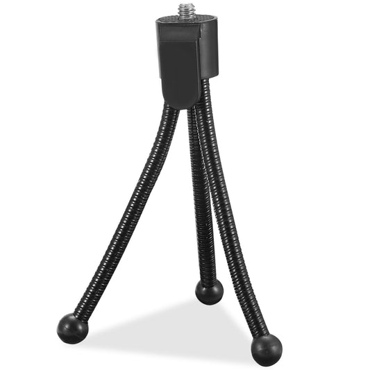 title:Flexible Tripod Stand for Camera & Mini Projector - Heavy Duty Tabletop Mount with Anti-Slip Feet - Ideal for Photography & Video Recording;color:Black