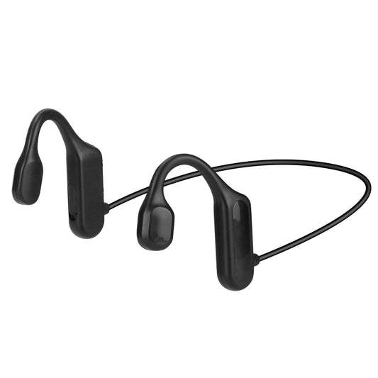 title:Wireless Bone Conduction Headphones - Open Ear Sports Headset w/ Mic, IPX5 Sweatproof, V5.1;color:Black