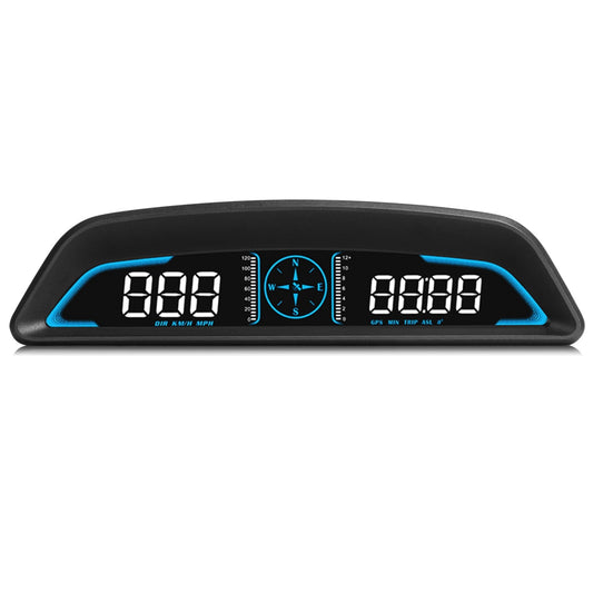 title:HUD Car GPS Speedometer Odometer w/Acceleration, Compass, Altitude, Driving Distance. Over Speed Alarm. HD LED Display.;color:Black