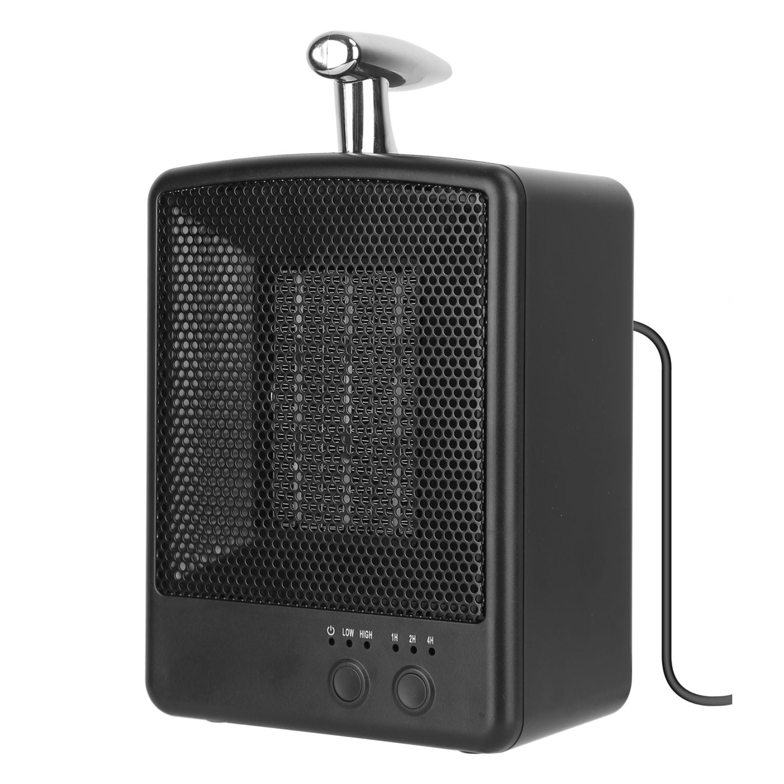 title:Portable Electric Space Heater - 1000W, Tip Over Protection, Adjustable Temperature, Timer - Bedroom & Office Use;color:Black