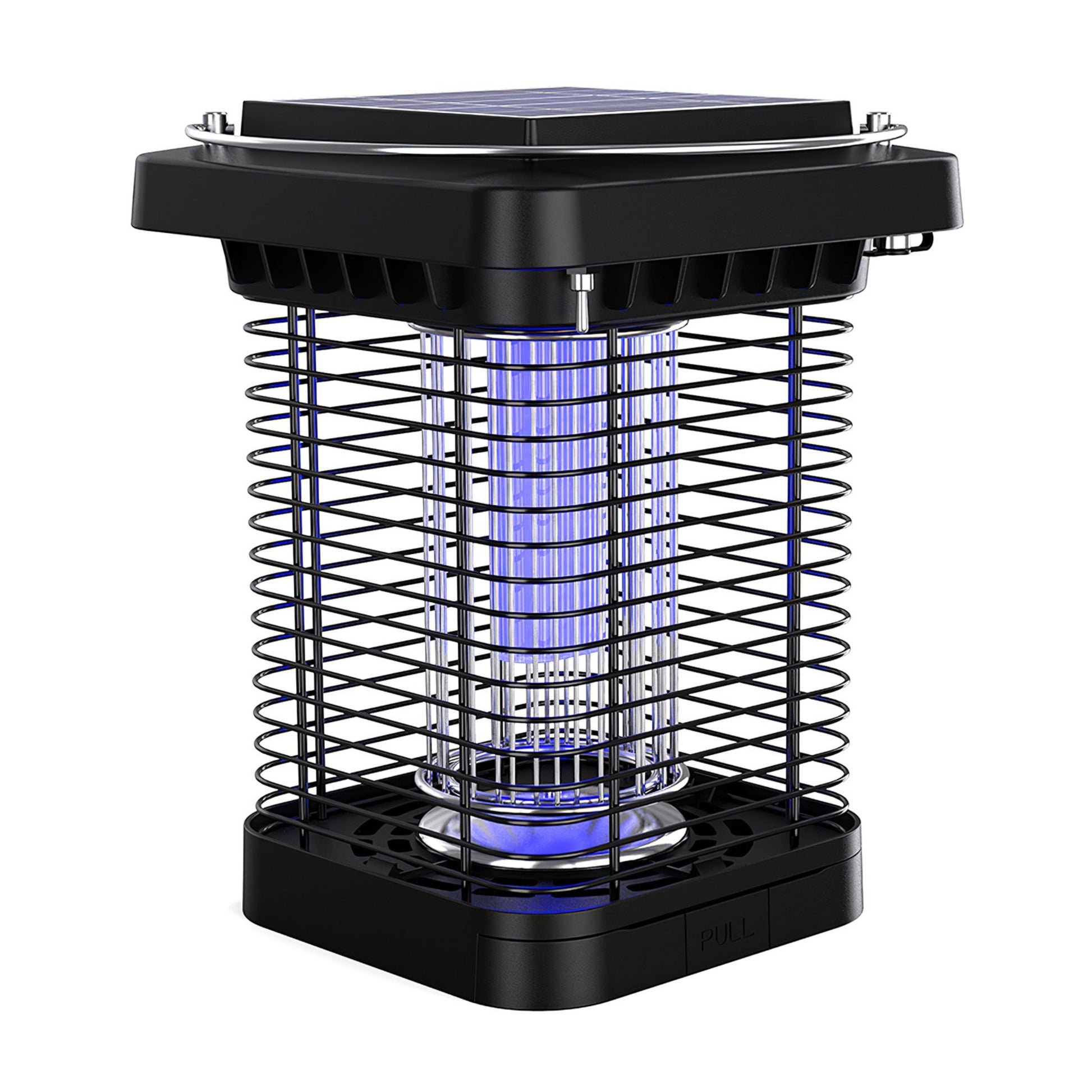 title:Solar Bug Zapper: Powerful, Waterproof, Indoor/Outdoor - 1076Sq.Ft Range, Insect Killer;color:Black