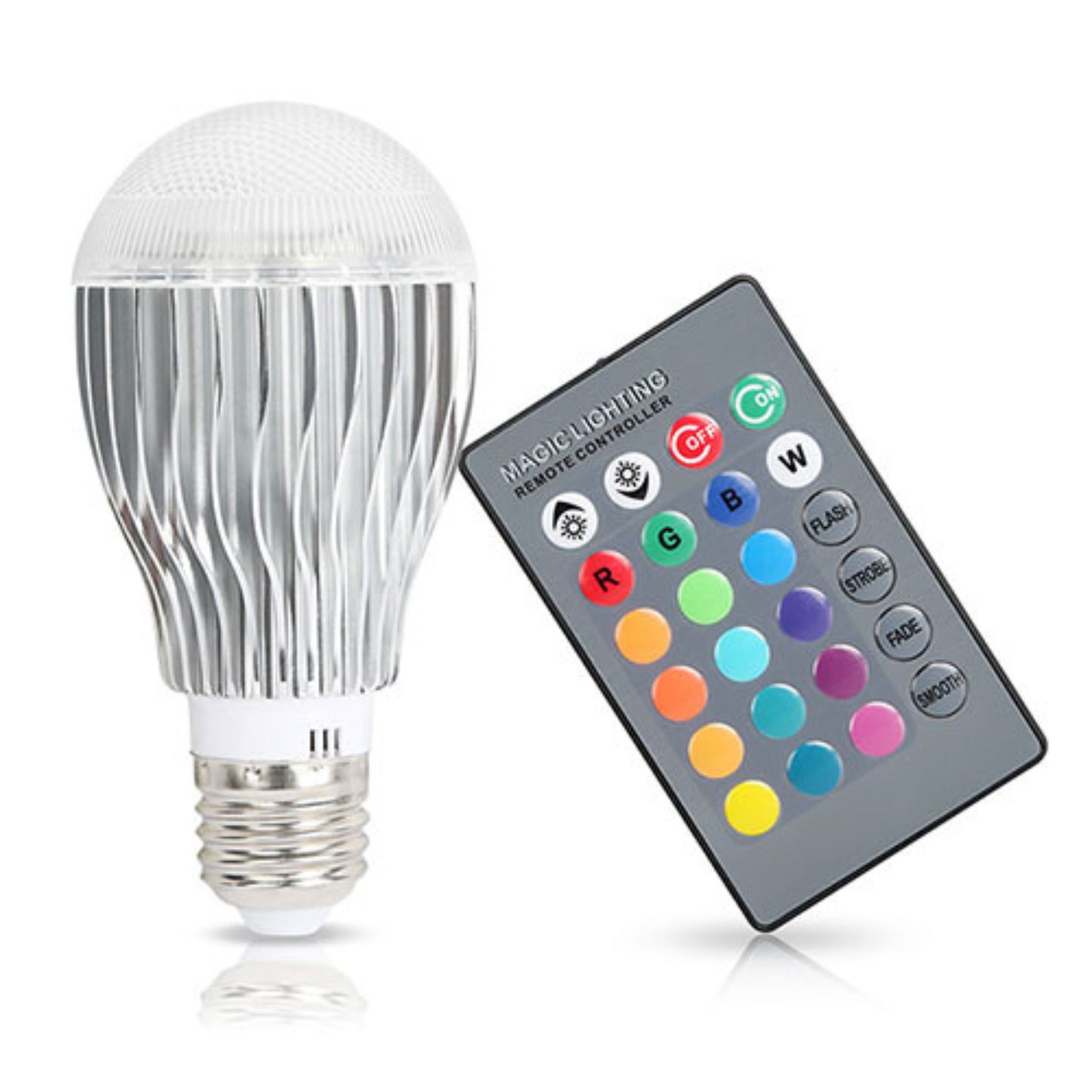 title:16-Color LED Bulb Set with Remote Control - Perfect for Mood Lighting;color:Multi