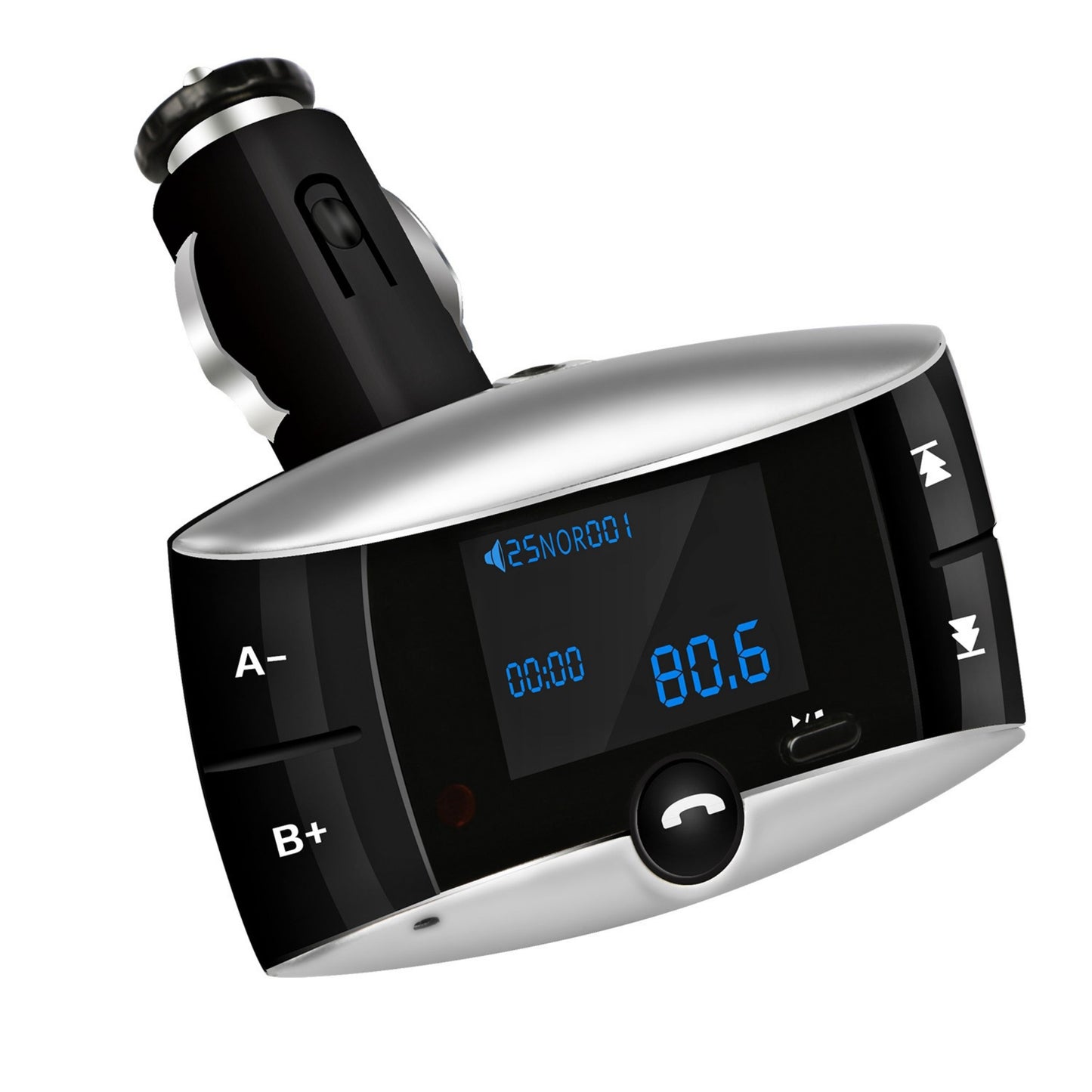 title:Wireless FM Transmitter USB Charger Hands-free Call MP3 Player SD Card Aux-in LED Display Remote;color:Black