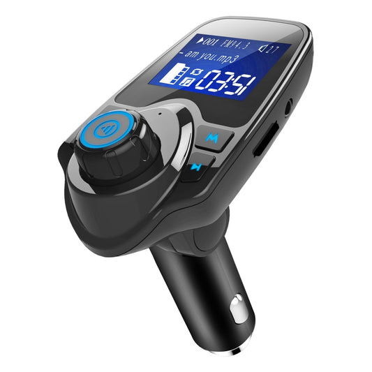 title:Car FM Transmitter MP3 Player + Hand-Free Call + USB Charger + AUX Input + TF Card + USB Flash Drive;color:Black