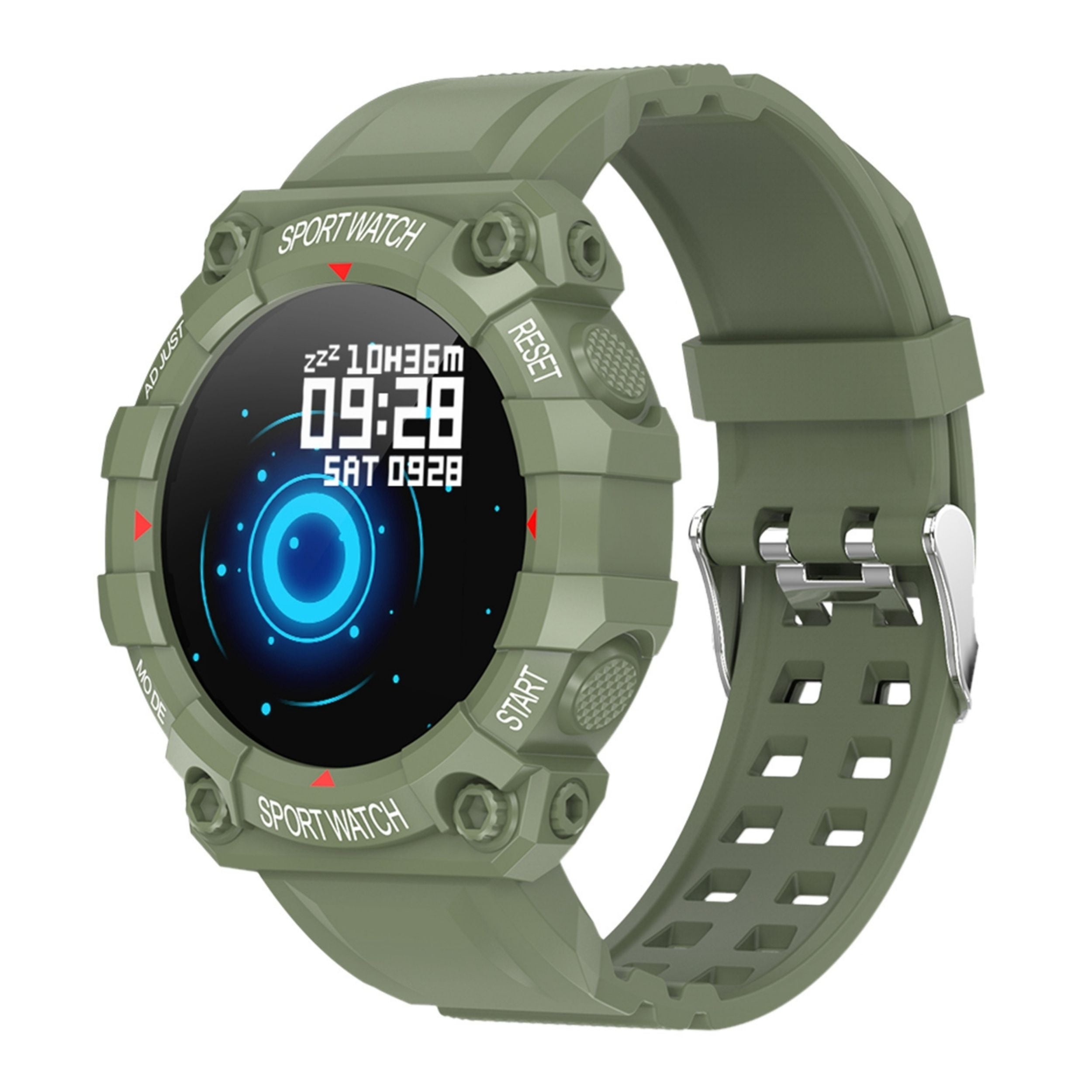 title:1.3" Wireless Fitness Tracker, IP67 Waterproof Smart Watch with Heart Rate, Blood Pressure, Sleep Monitor for Android & iOS;color:Green
