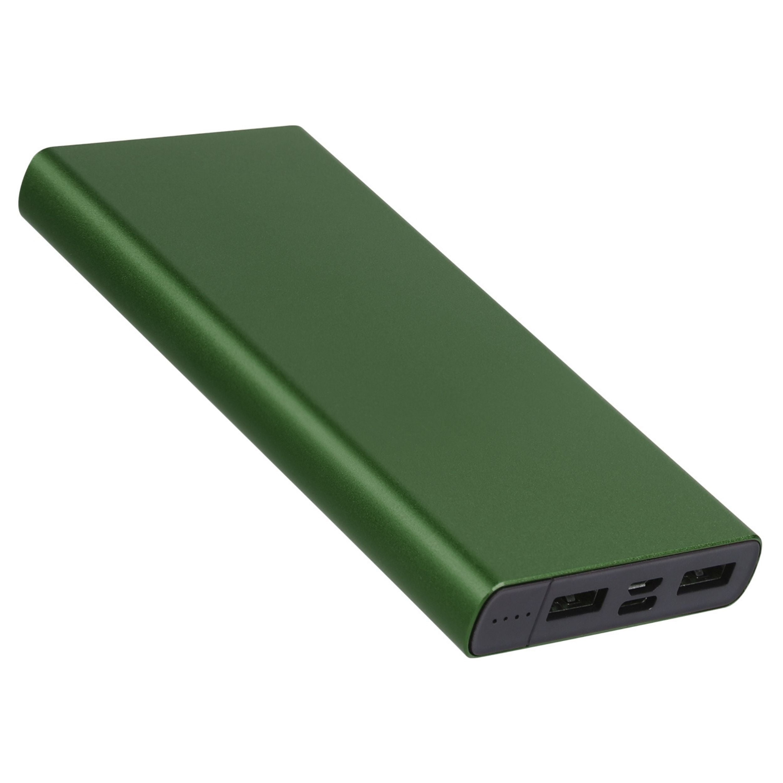 title:20,000mAh Power Bank Portable External Battery Charger Dual USB Type C Micro USB Input;color:Green