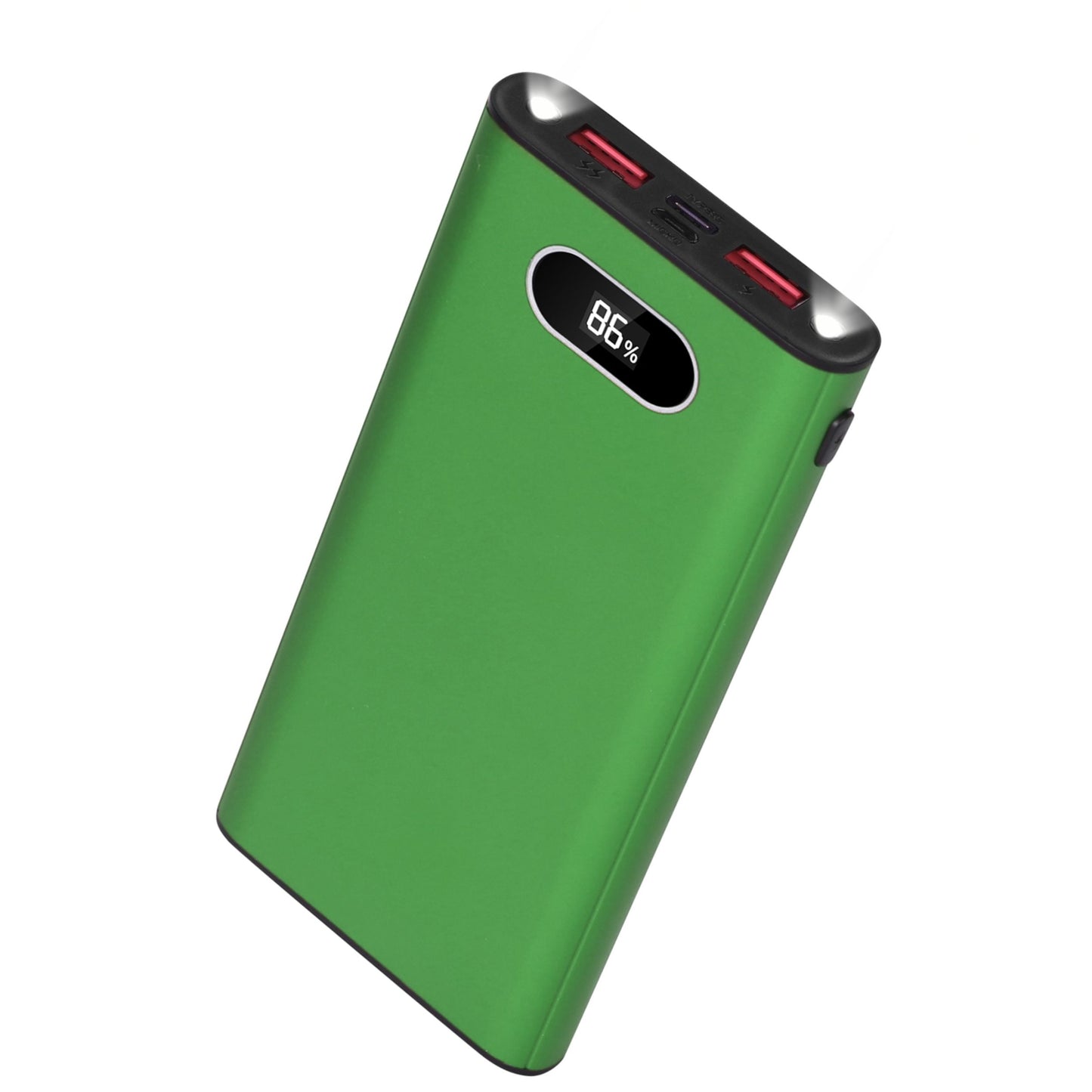 title:22.5W Super Fast Charging Power Bank - 20000mAh, LED Display, Flashlight - iPhone Samsung;color:Green