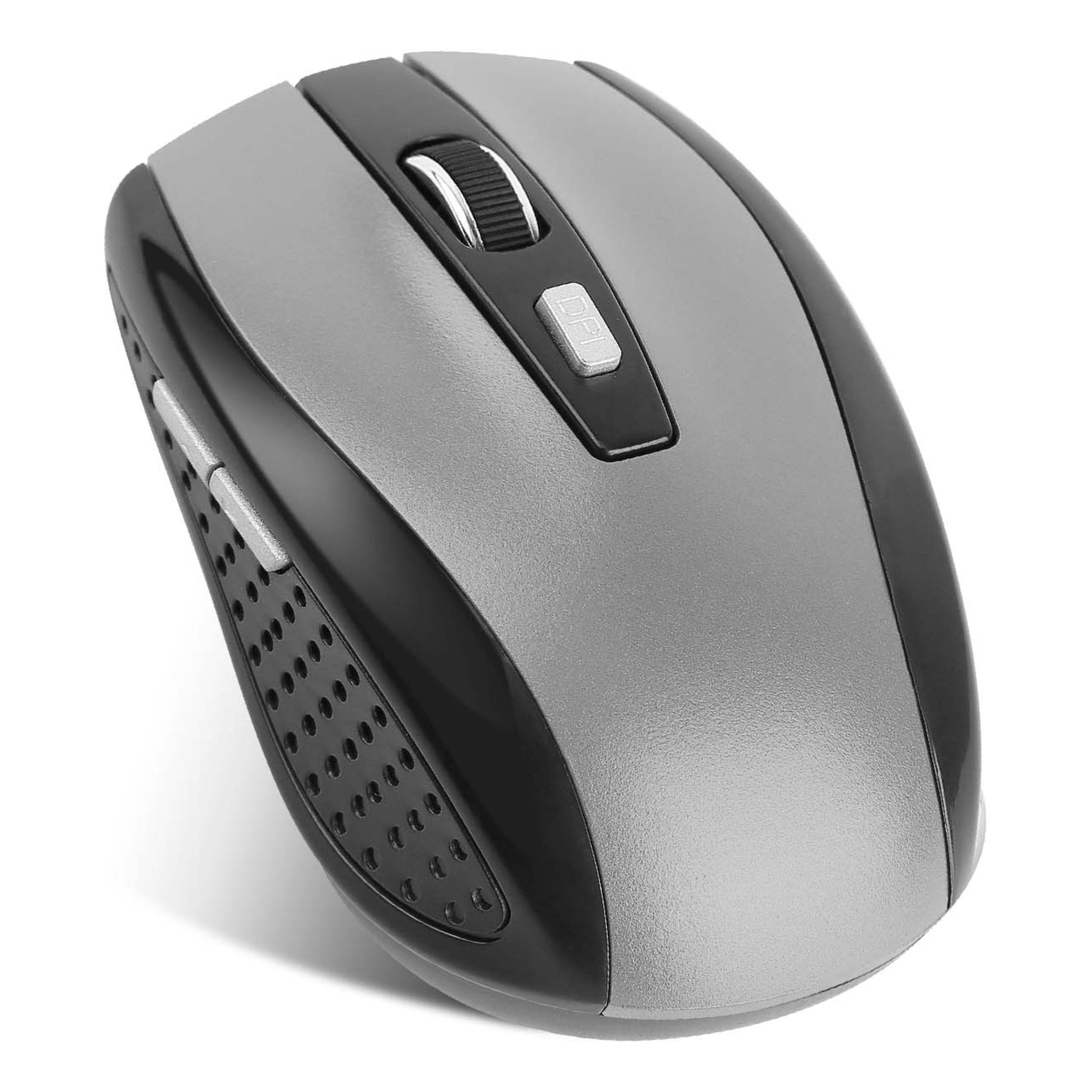 title:2.4G Wireless Gaming Mouse, 3 Adjustable DPI, 6 Buttons, for PC Laptop Macbook. Includes Receiver.;color:Gray