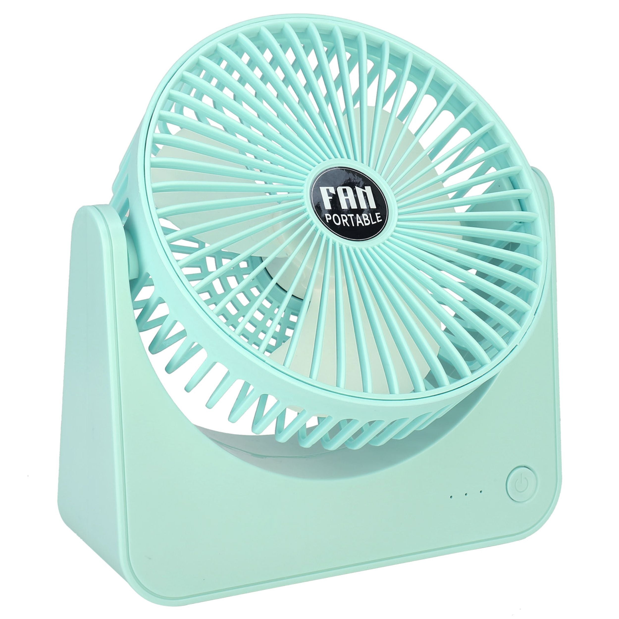 title:USB Powered 6.5in Desk Fan - 3 Speeds, Tilt, Quiet - Ideal for Bedroom & Office;color:Light Green