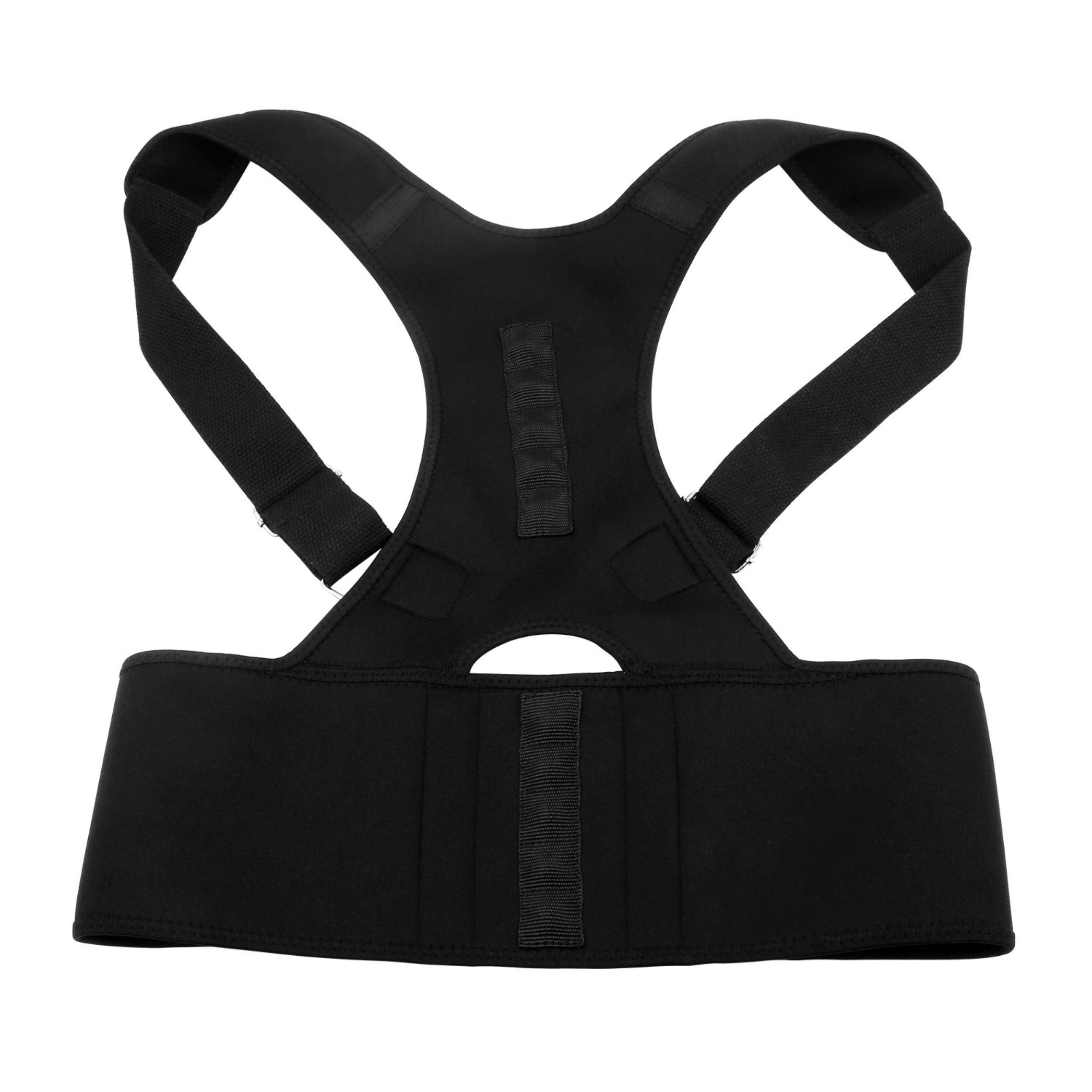 title:Unisex Magnetic Posture Corrector Support Belt - Adjustable Upper Back Braces for Pain Relief - Clavicle Shoulder Brace Thera;color:Black