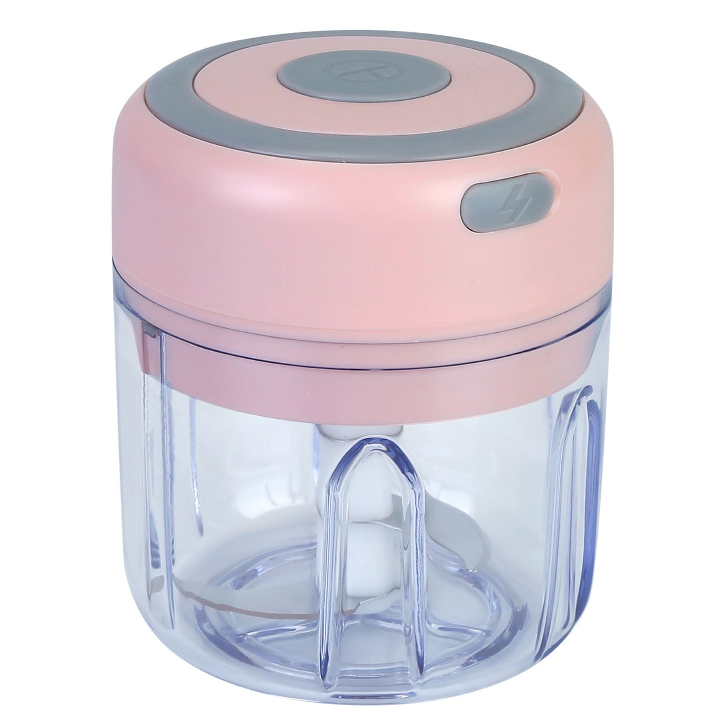 title:Cordless Mini Electric Garlic Chopper - Rechargeable, 8.45OZ - Ideal for Food, Chili, Nuts, Onions, and More;color:Pink