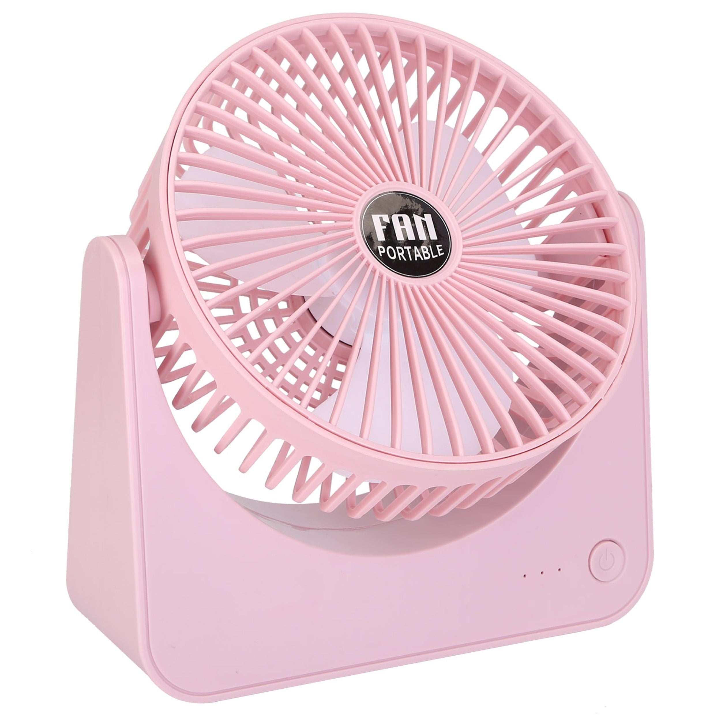 title:USB Powered 6.5in Desk Fan - 3 Speeds, Tilt, Quiet - Ideal for Bedroom & Office;color:Pink