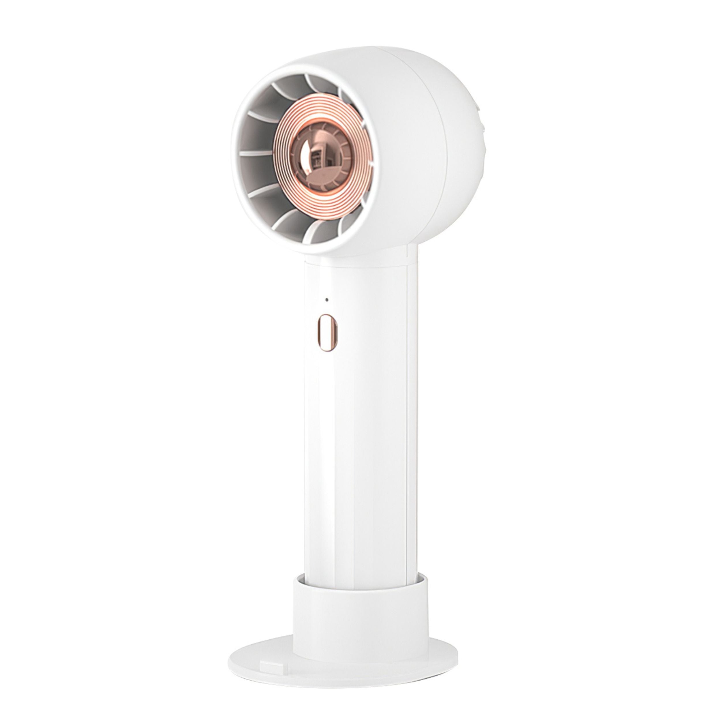 title:Pocket Personal Fan with 3 Speeds - Rechargeable & Portable;color:White