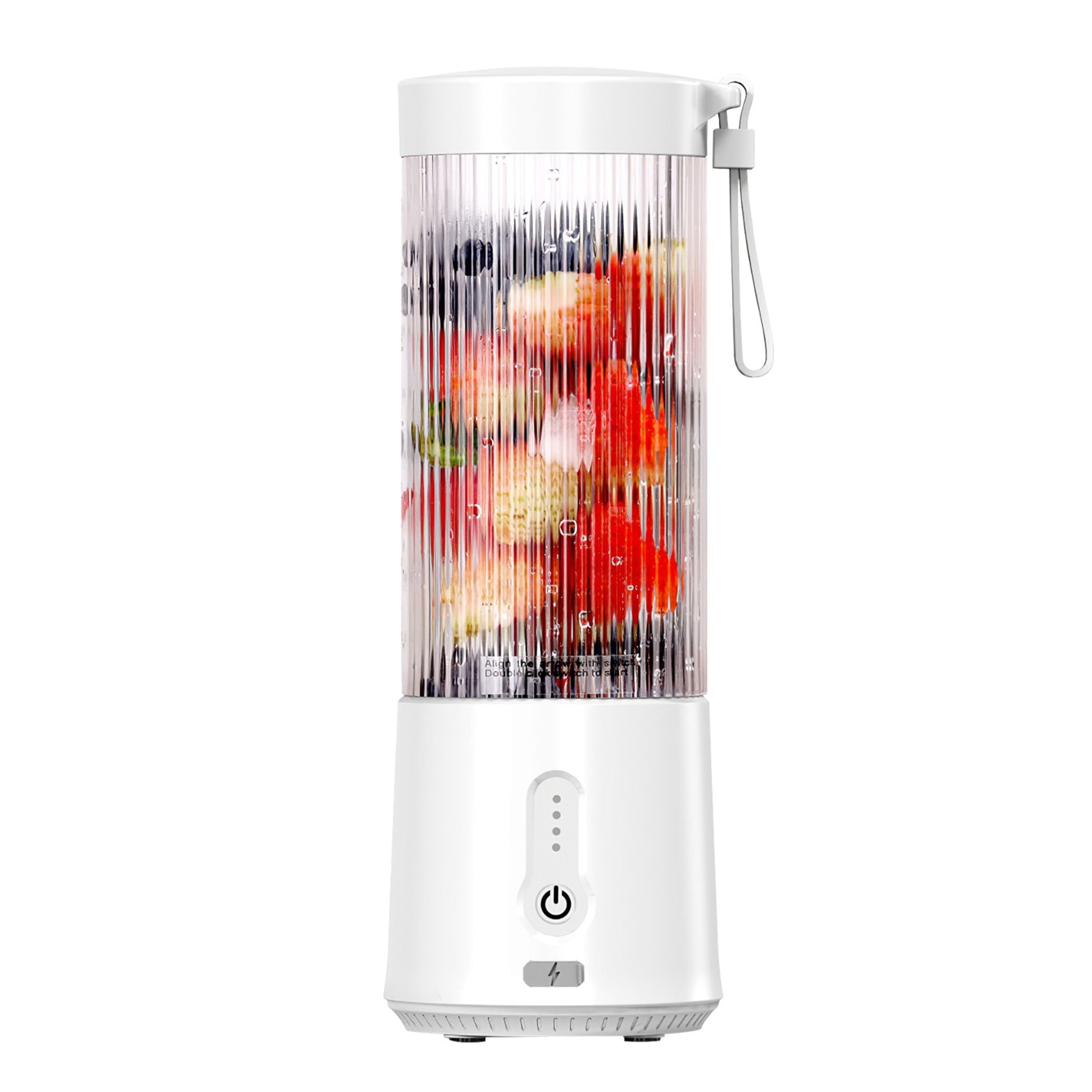 title:Portable Fruit Blender - 450ML/15.2OZ, 6 Blades, Rechargeable - Perfect for Shakes, Smoothies, and Juice - Mini Mixer for Outdoor, Gym, Office;color:White