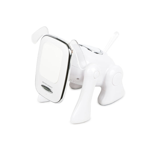 title:Portable Mini Puppy Dog Wireless Speaker with Built-In Mic, FM Radio, Stereo Bass, MMC Card Slot, USB Port - for Cellphone;color:White