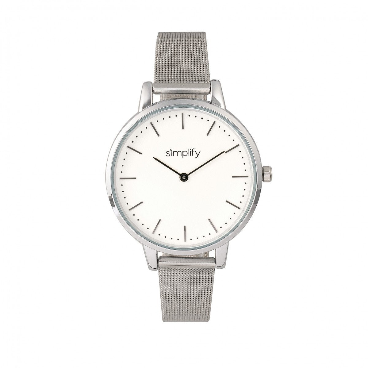 Simplify The 5800 Mesh Bracelet Watch - Silver - SIM5801