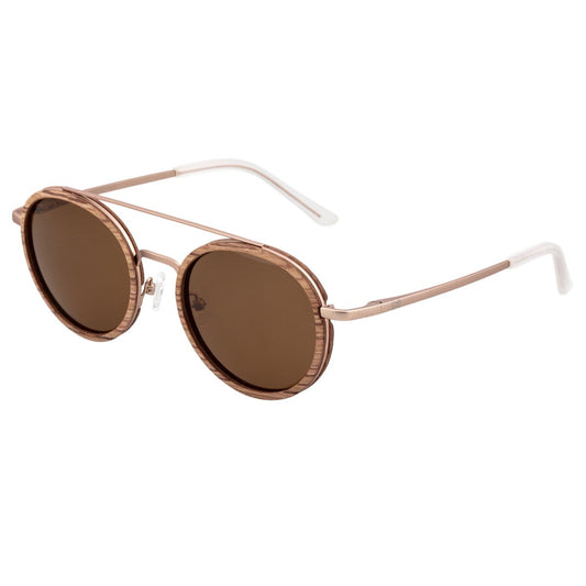 Earth Wood Binz Polarized Sunglasses - Babinga/Brown - ESG048BR