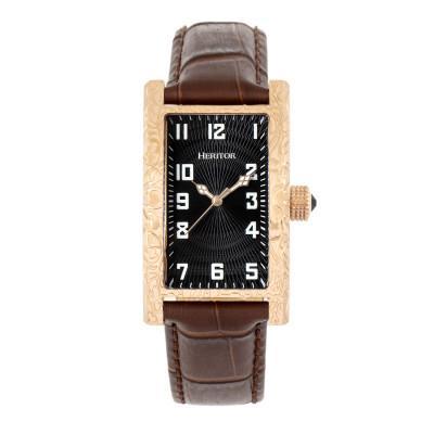 Heritor Automatic Jefferson Leather-Band Watch