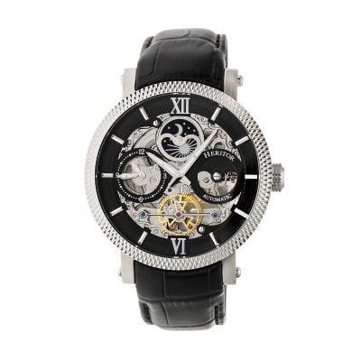 Heritor Automatic Aries Skeleton Dial Men's Watch - Ruumur