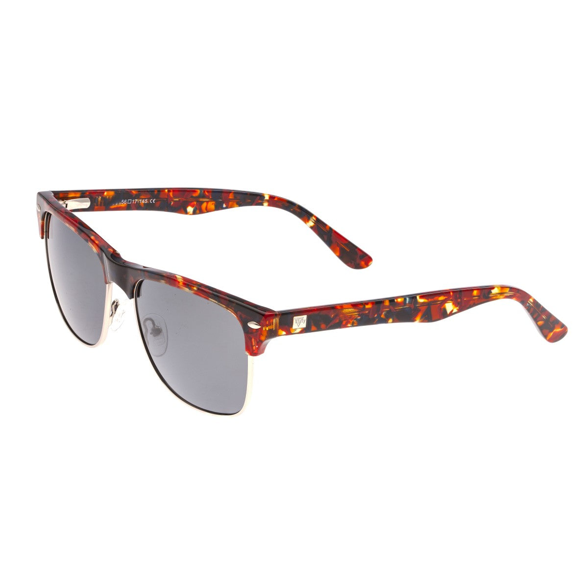 Sixty One Waipio Polarized Sunglasses - Dark Brown Tortoise/Black - SIXS136BK