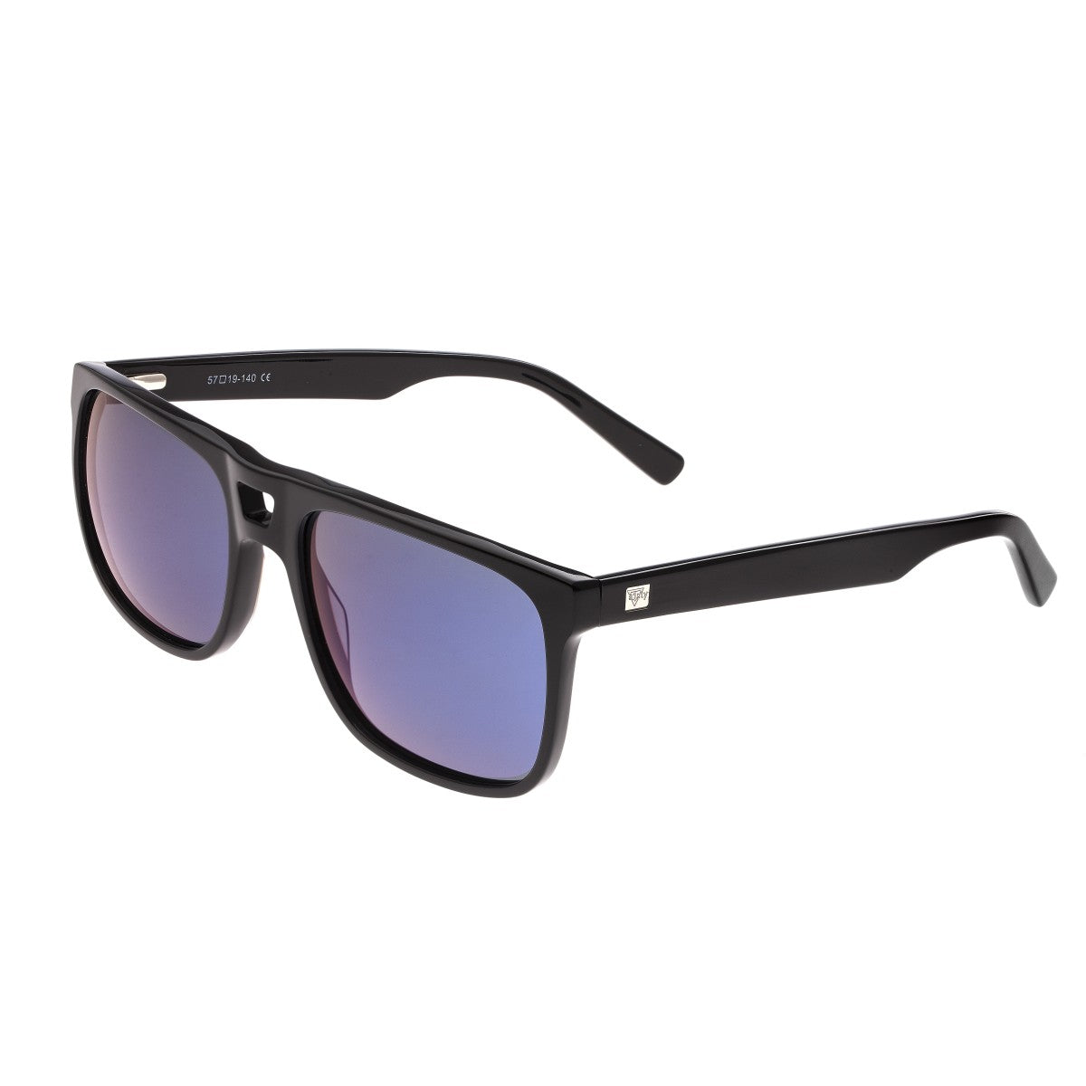 Sixty One Morea Polarized Sunglasses - Black/Purple-Blue - SIXS134BL