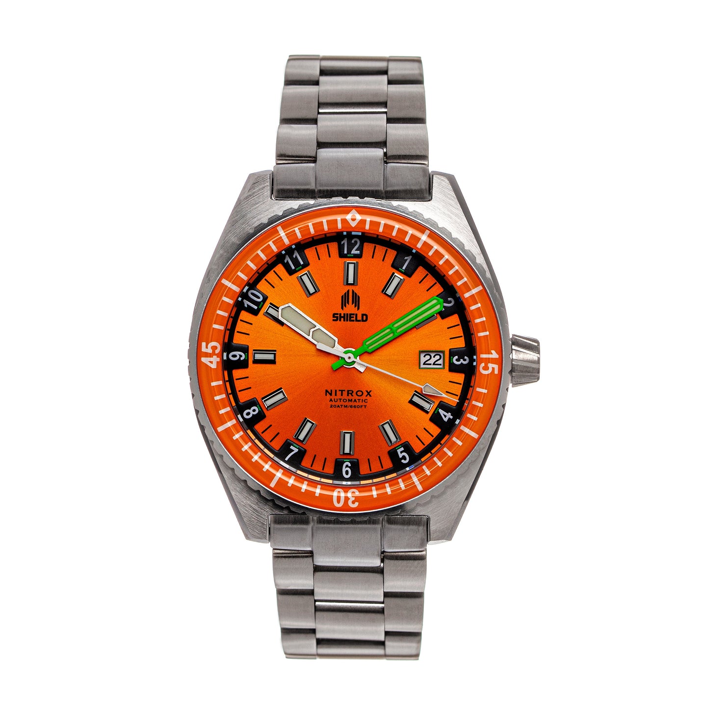 Shield Nitrox Bracelet Watch w/Date - Ruumur