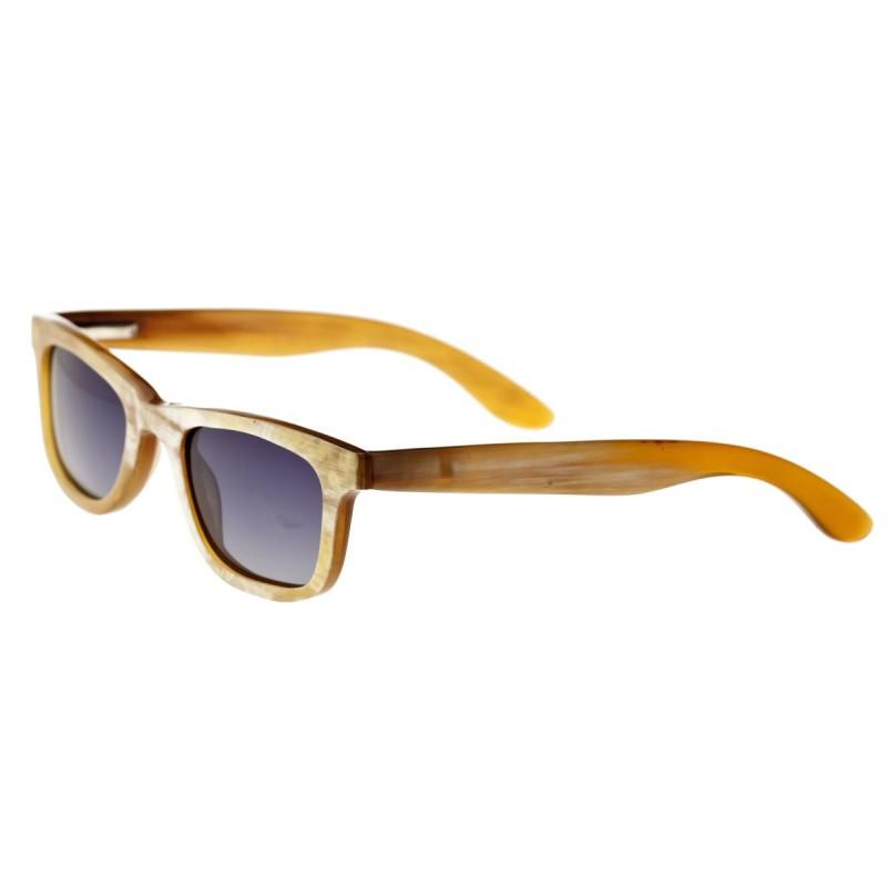 Bertha Zoe Buffalo-Horn Polarized Sunglasses