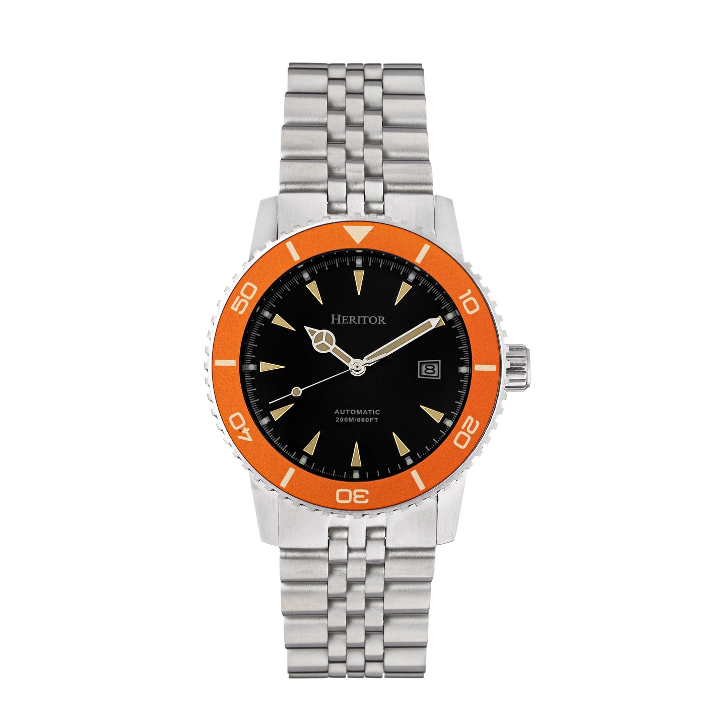 Heritor Automatic Hurst Bracelet Watch - Orange - HERHS1903