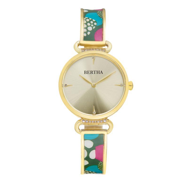 Bertha Katherine Enamel-Designed Bracelet Watch - Ruumur