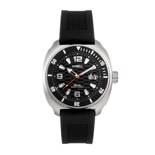 Axwell Mirage Strap Watch w/Date - Black/Silver - AXWAW111-1